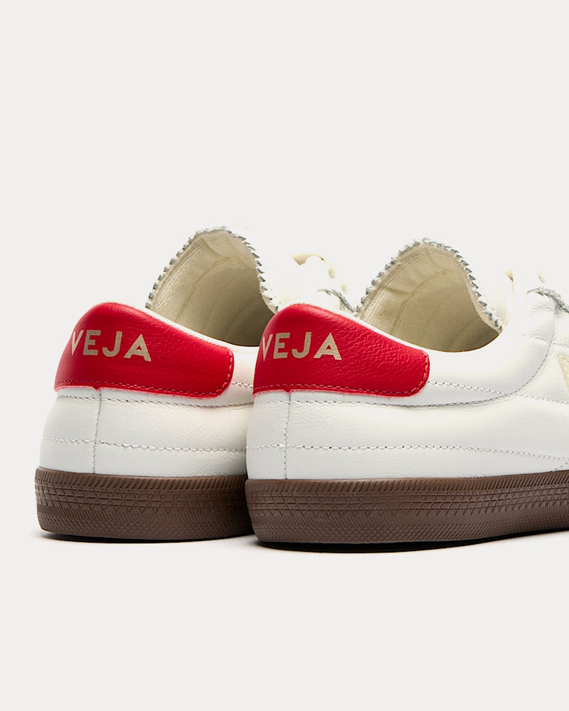 Veja Panenka Leather White / Pierre / Pekin Bark Low Top Sneakers - 3