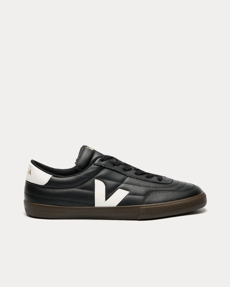 Veja Panenka Leather Black / White Low Top Sneakers - 1