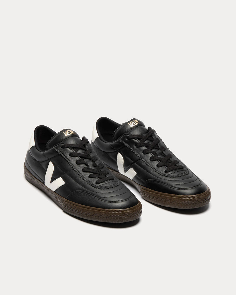 Veja Panenka Leather Black / White Low Top Sneakers - 2