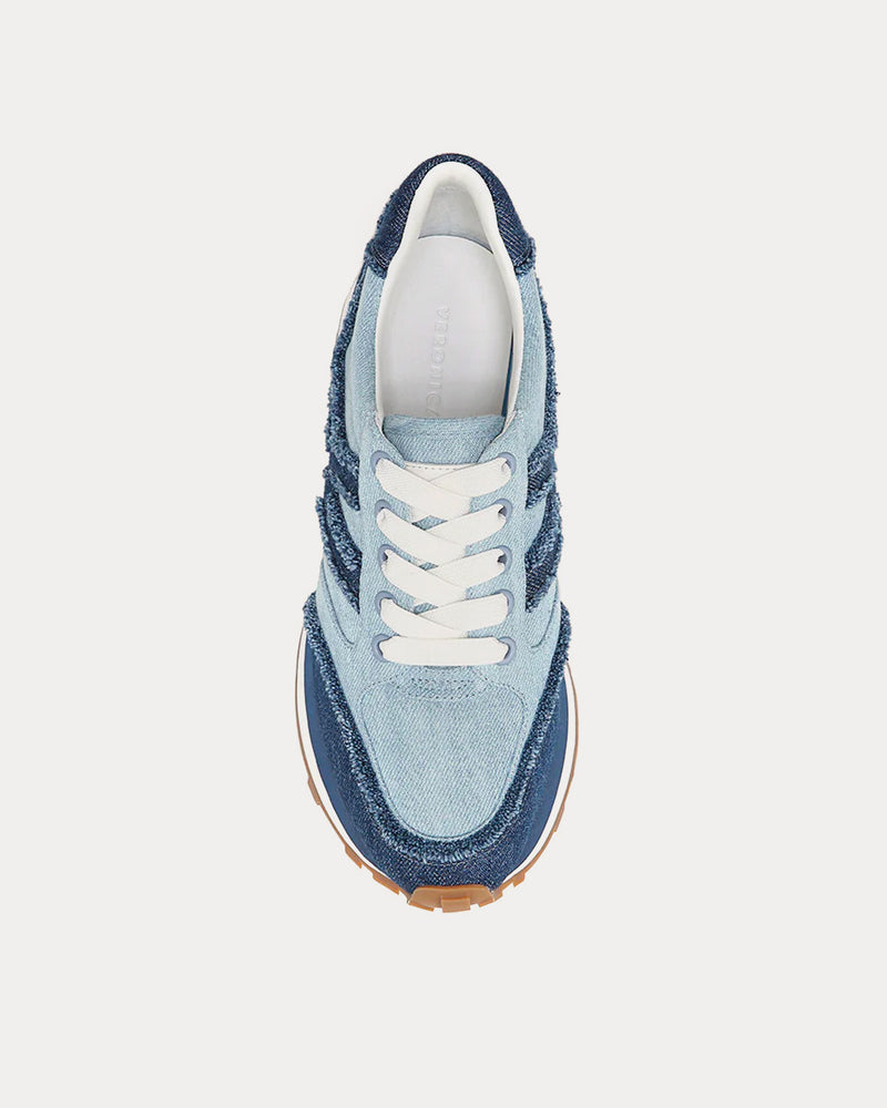 Veronica Beard Valentina Denim Blue Low Top Sneakers - 2