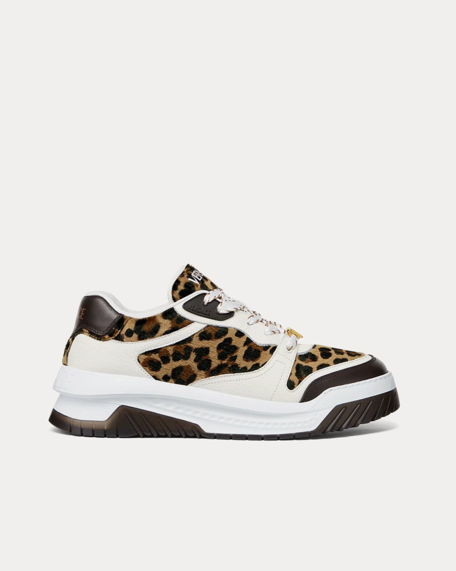 Versace Odissea Leopard Animalier Low Top Sneakers - 1