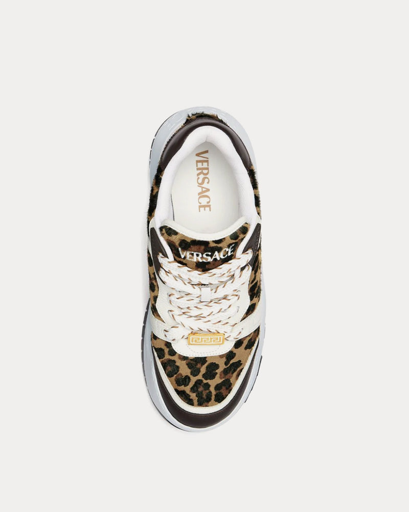 Versace Odissea Leopard Animalier Low Top Sneakers - 2