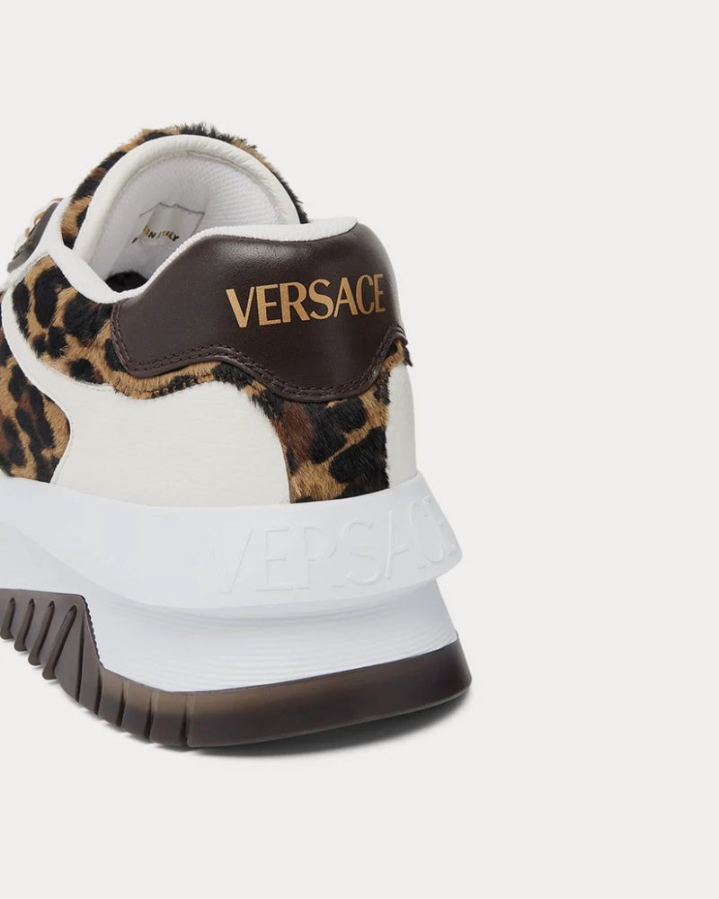 Versace Odissea Leopard Animalier Low Top Sneakers - 3