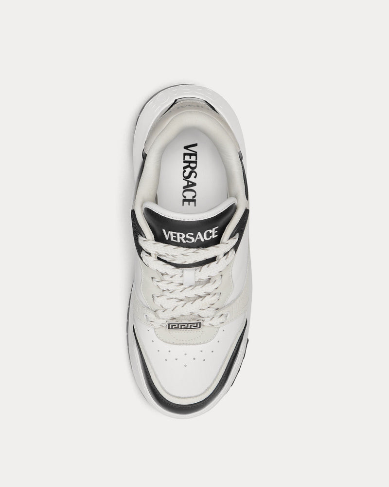 Versace Odissea Leather Black / White Low Top Sneakers - 2