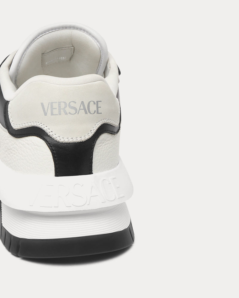 Versace Odissea Leather Black / White Low Top Sneakers - 3