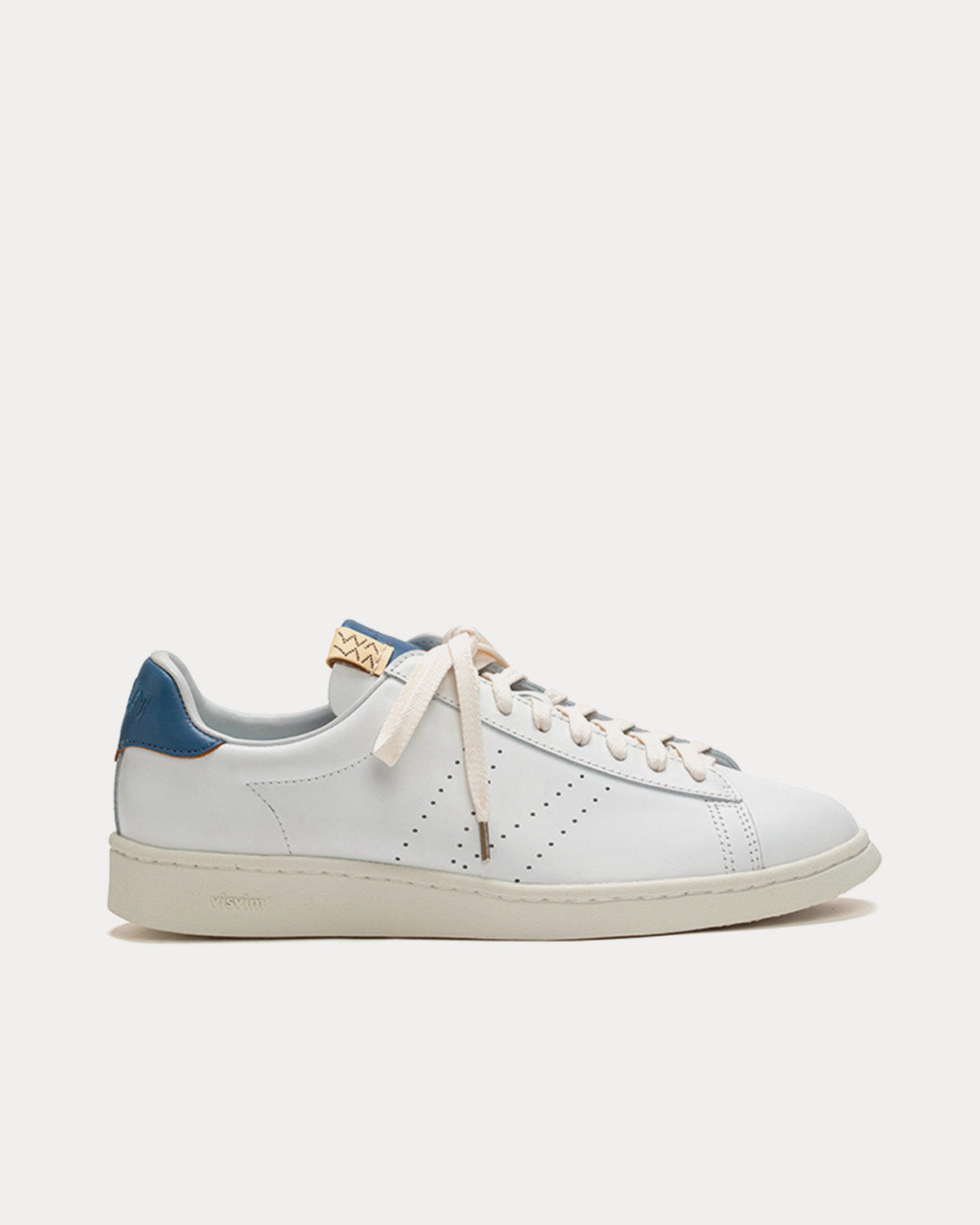 Visvim Corda Folk White / Blue Low Top Sneakers - 1