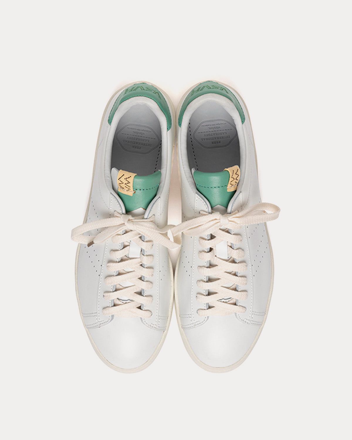 Visvim Corda Folk White / Light Green Low Top Sneakers - 2