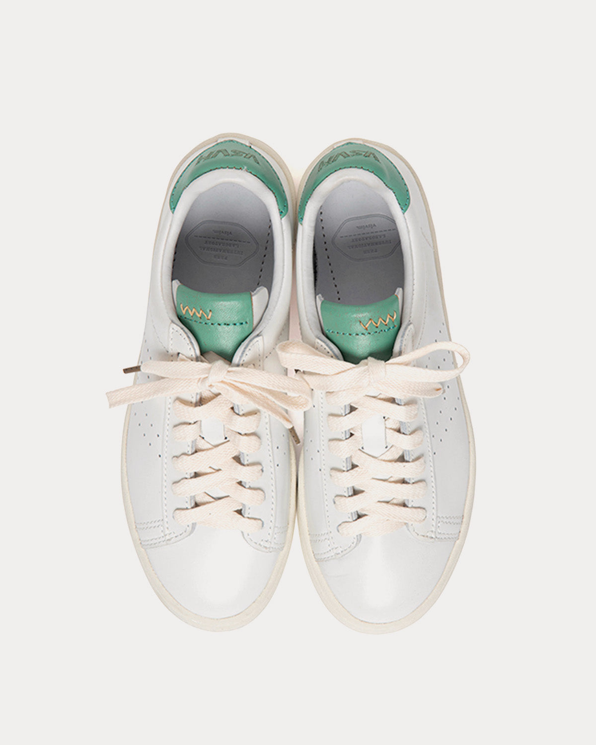 Visvim Corda-Folk W White / Light Green Low Top Sneakers - 2