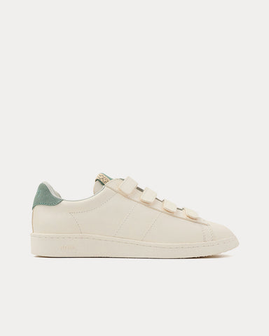 Visvim Corda Lo-Folk White / Light Green Low Top Sneakers