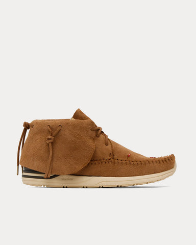 Visvim FBT Lhamo-Folk Light Brown Low Top Sneakers