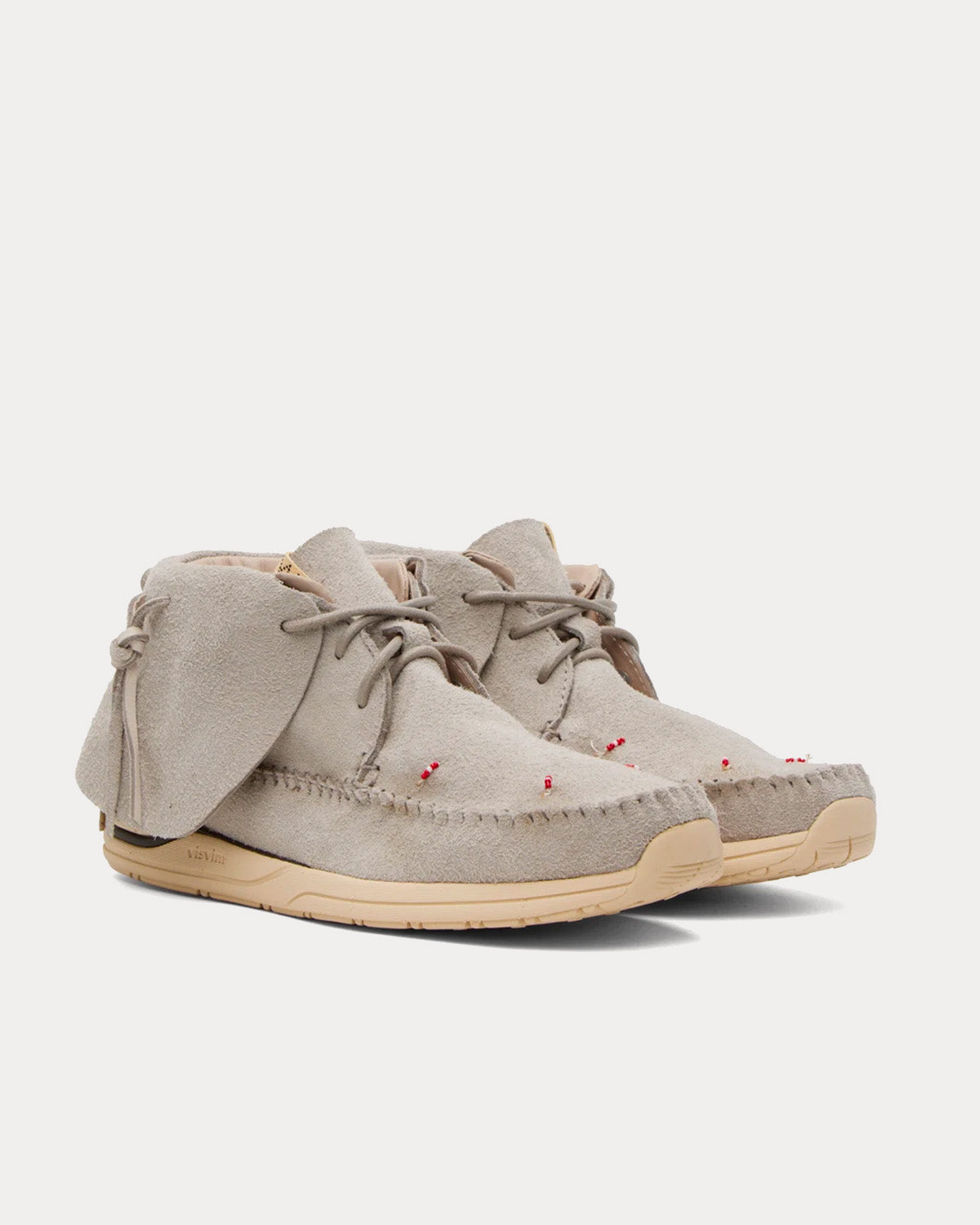 Visvim FBT Lhamo-Folk Grey Low Top Sneakers - 2