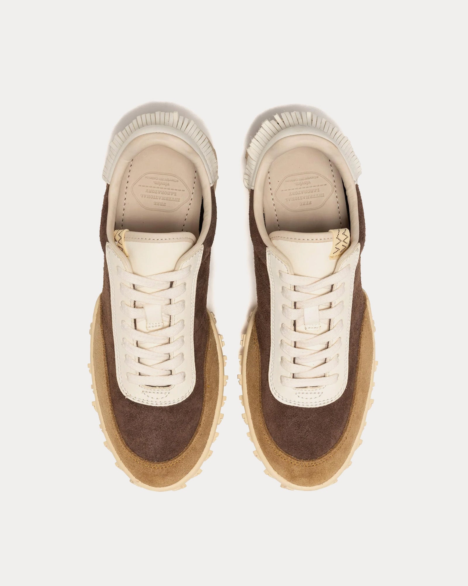 Visvim Hospoa Runner Suede Dark Brown Low Top Sneakers - 2