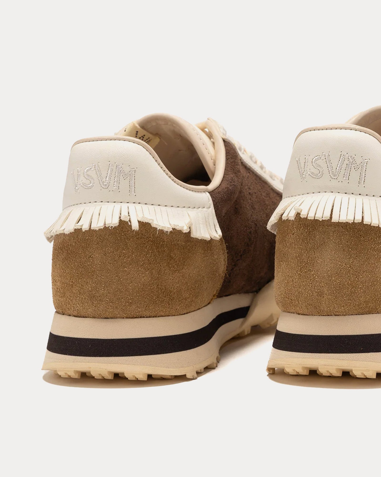 Visvim Hospoa Runner Suede Dark Brown Low Top Sneakers - 3