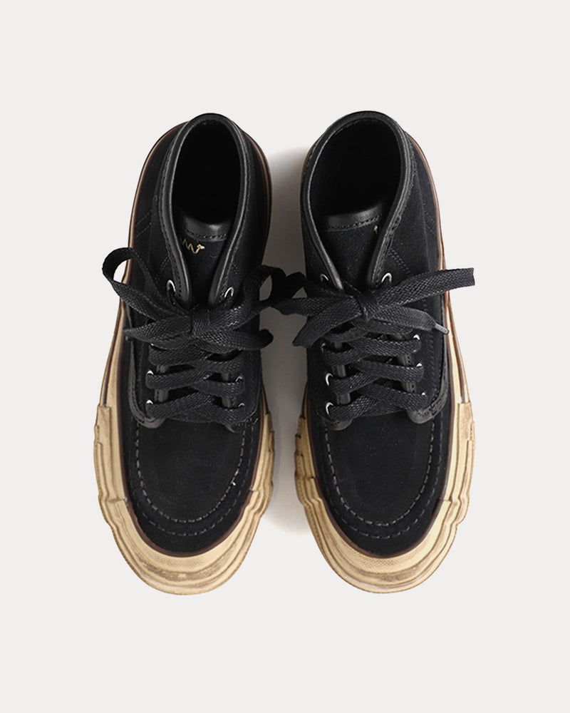 Visvim Liskamm G.Patten-Folk W Black High Top Sneakers - 2