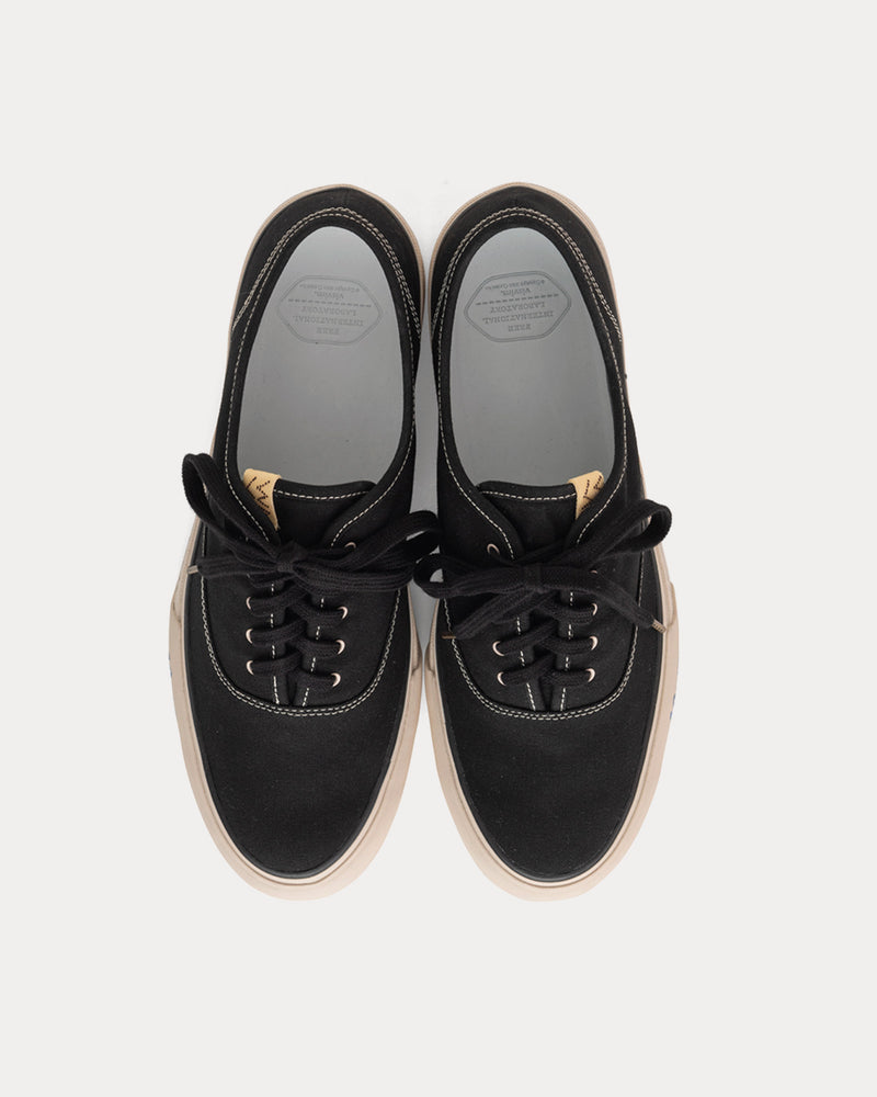 Visvim Logan Deck Lo Sipe Black Low Top Sneakers - 2