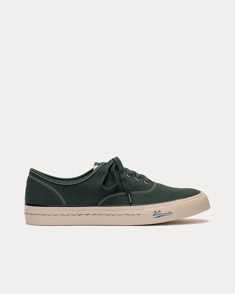 Visvim Logan Deck Lo Sipe Green Low Top Sneakers - 1