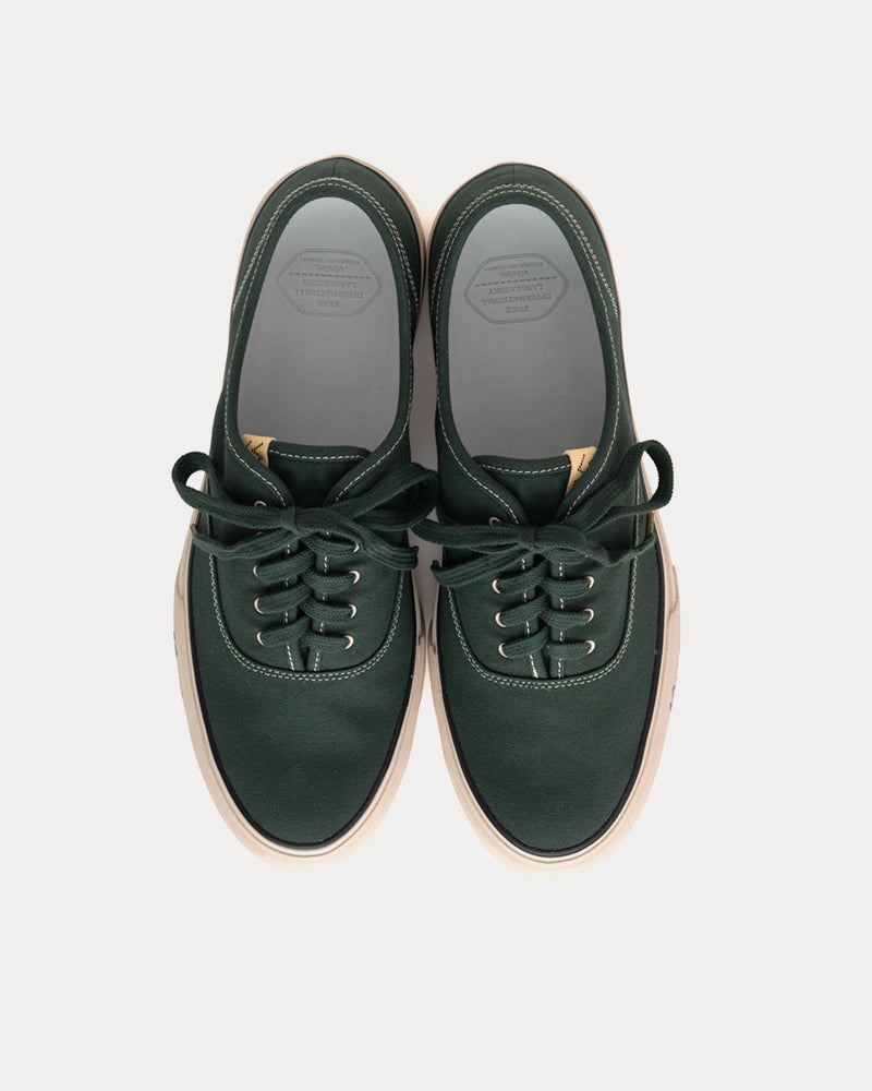 Visvim Logan Deck Lo Sipe Green Low Top Sneakers - 2