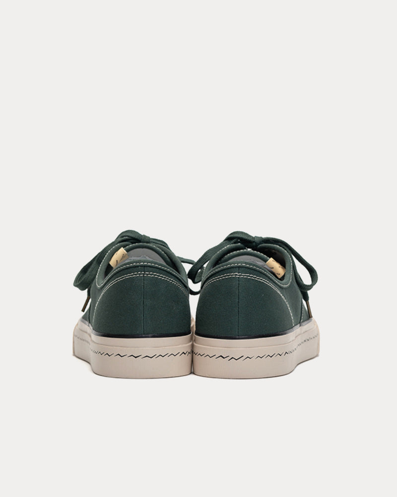 Visvim Logan Deck Lo Sipe Green Low Top Sneakers - 3