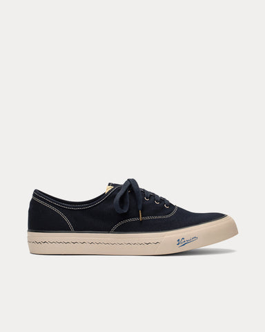 Visvim Logan Deck Lo Sipe Navy Low Top Sneakers