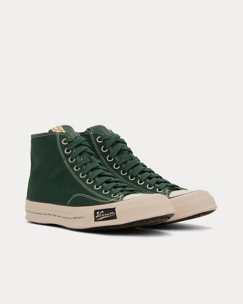 Visvim Skagway Hi Patten Green High Top Sneakers - Sneak in Peace