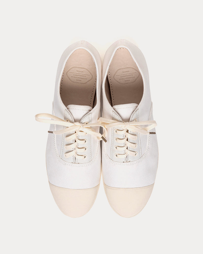 Visvim P.T.U. Trainer Canvas White Low Top Sneakers - 2