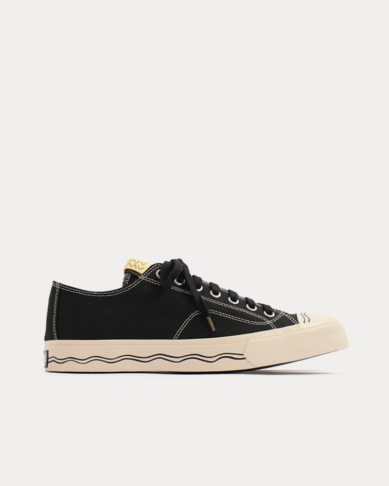 Visvim Seeger Lo Canvas Black Low Top Sneakers - 1