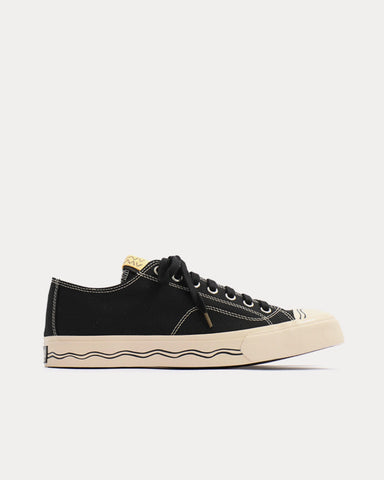 Visvim Seeger Lo Canvas Black Low Top Sneakers