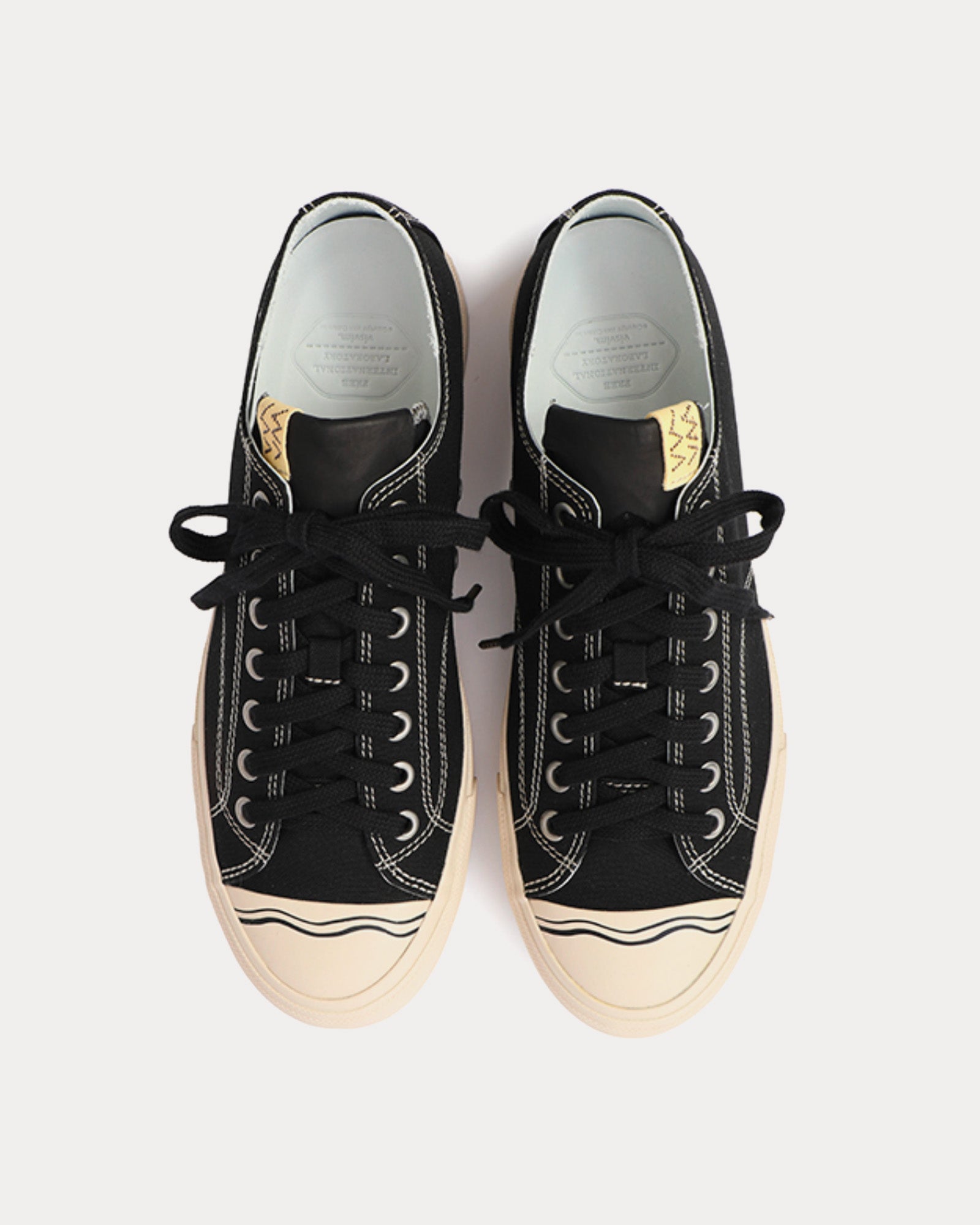 Visvim Seeger Lo Canvas Black Low Top Sneakers - 2