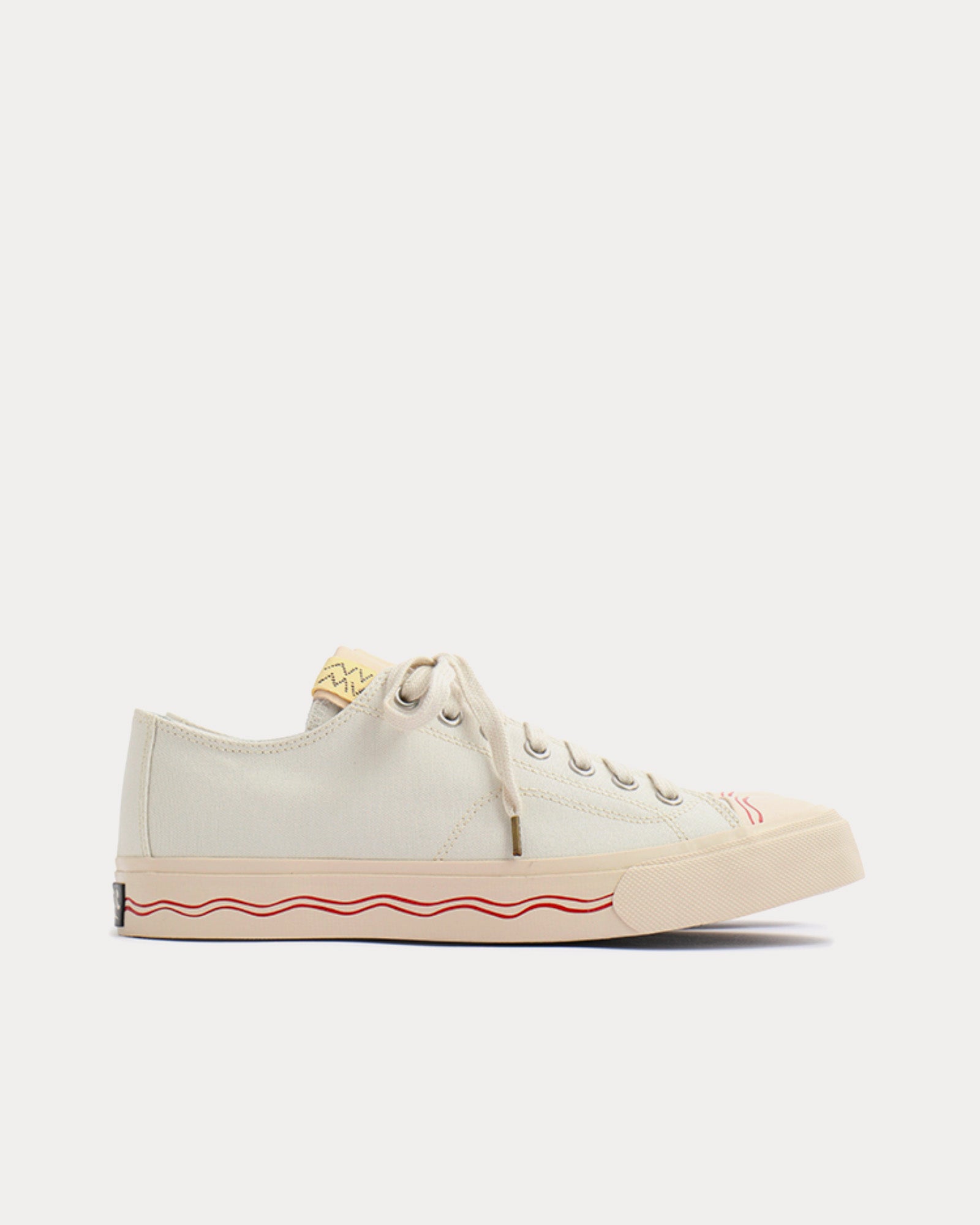 Visvim Seeger Lo Canvas Ivory Low Top Sneakers - 1