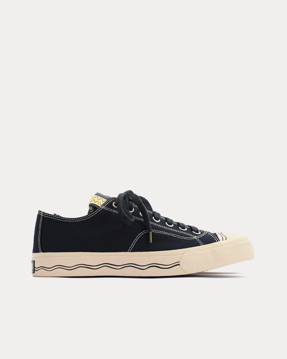 Visvim Seeger Lo Canvas Navy Low Top Sneakers - Sneak in Peace