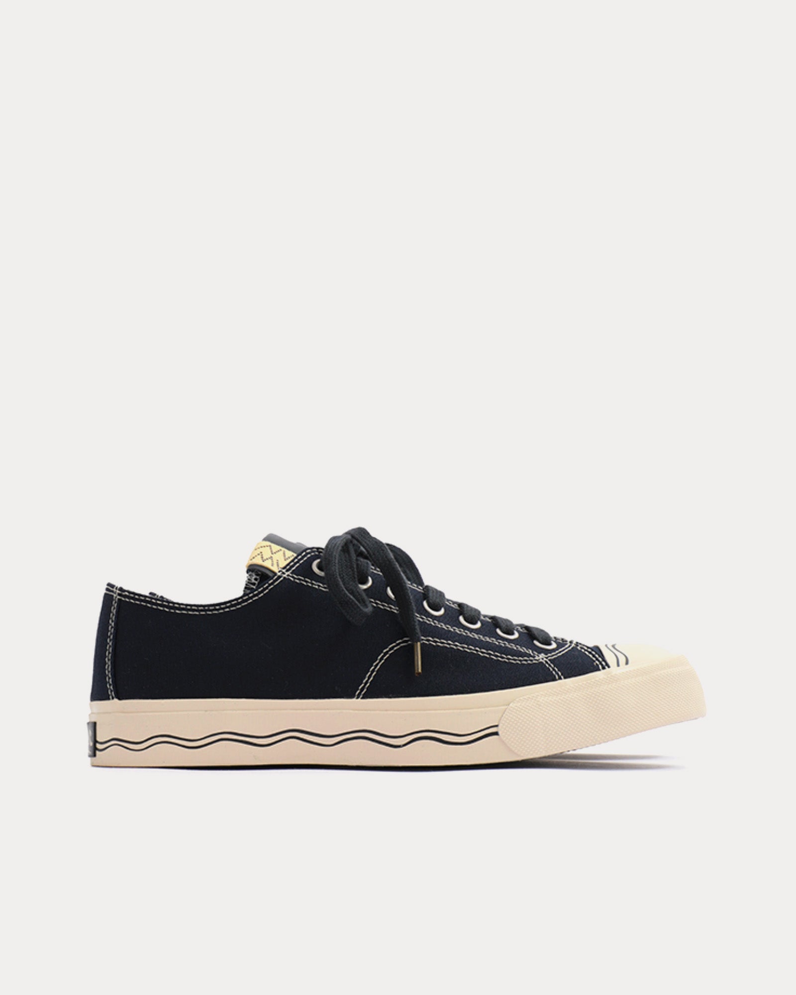 Visvim Seeger Lo Canvas Navy Low Top Sneakers - 1