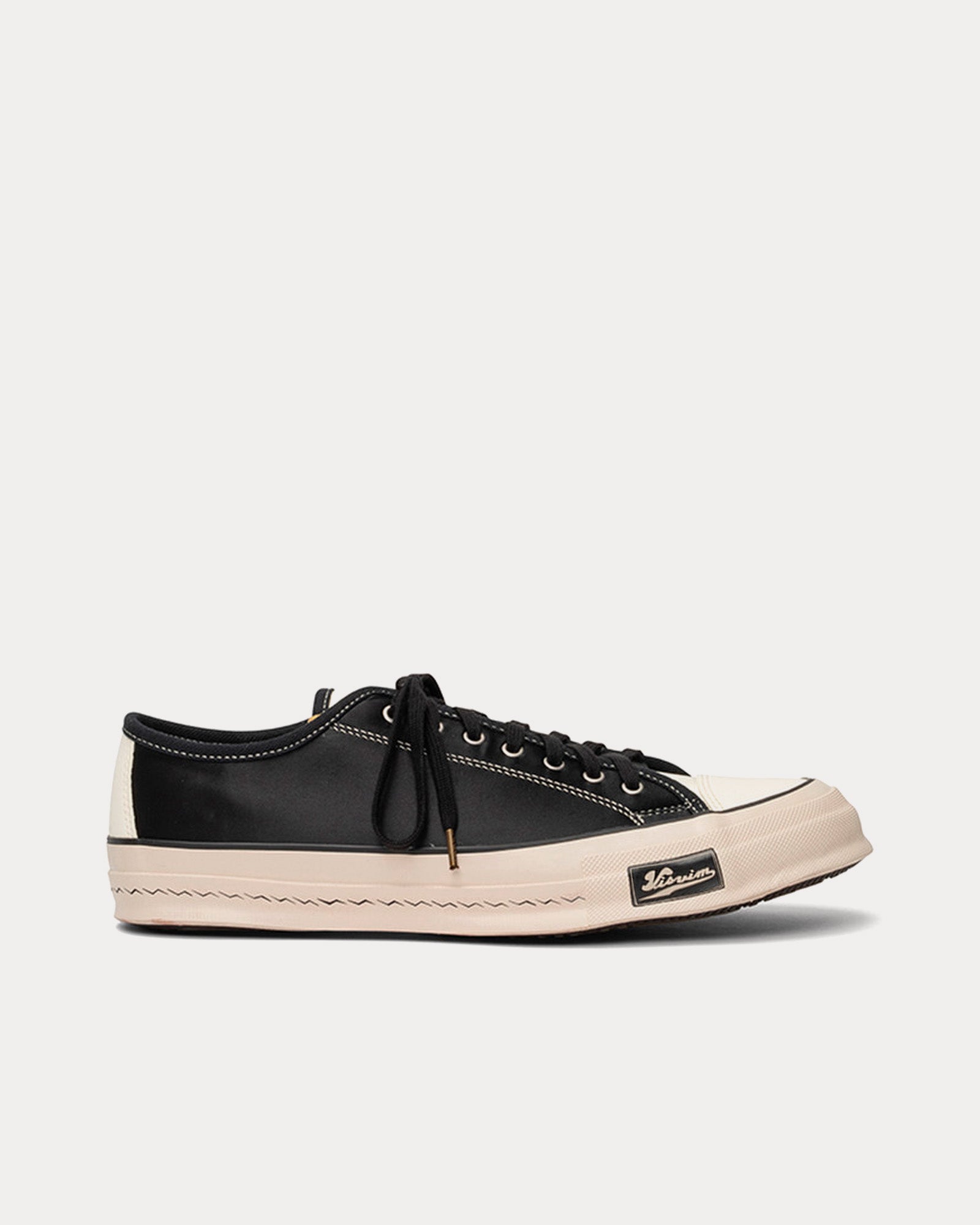 Visvim Skagway Lo Rayon Satin Black Low Top Sneakers - 1