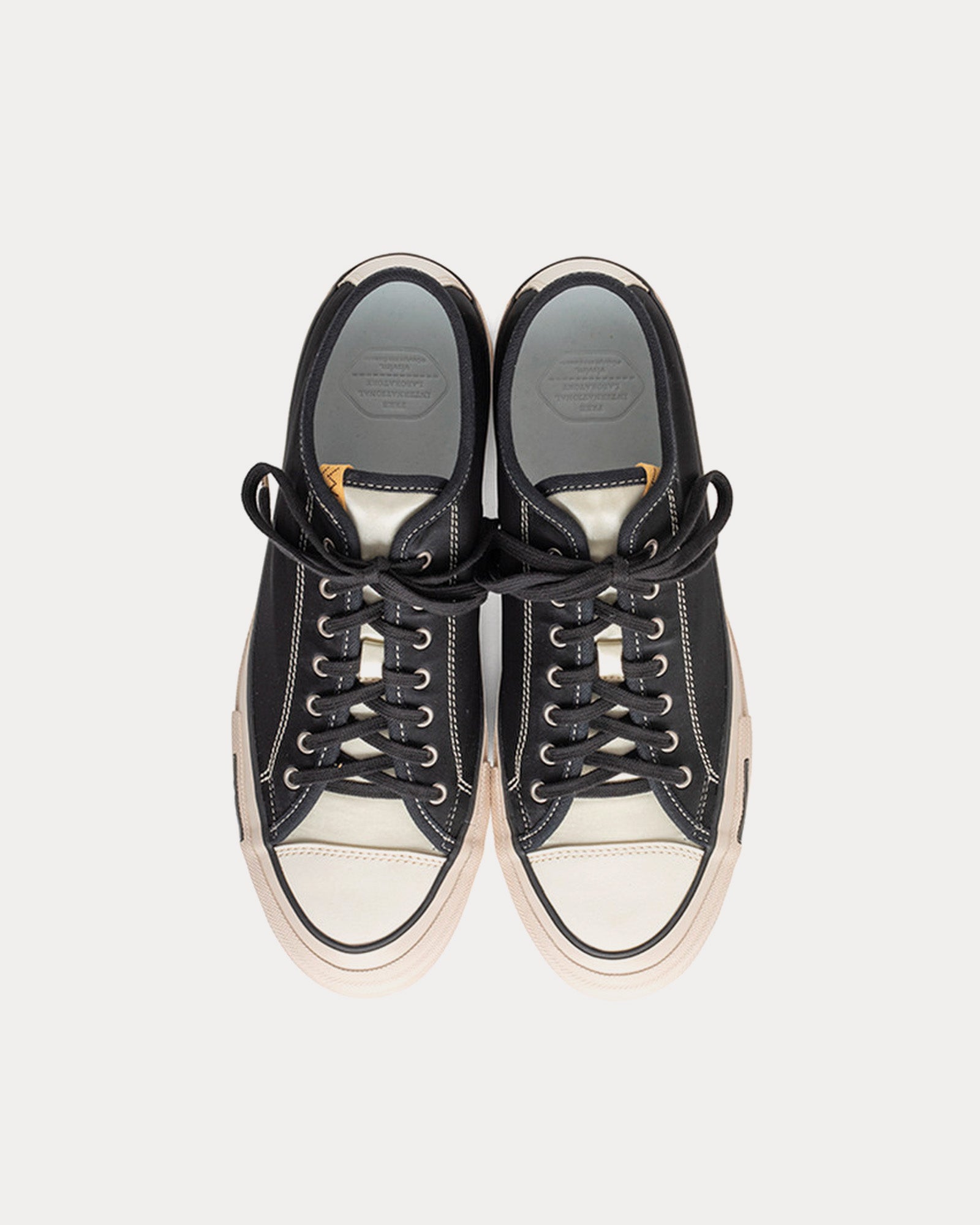 Visvim Skagway Lo Rayon Satin Black Low Top Sneakers - 2