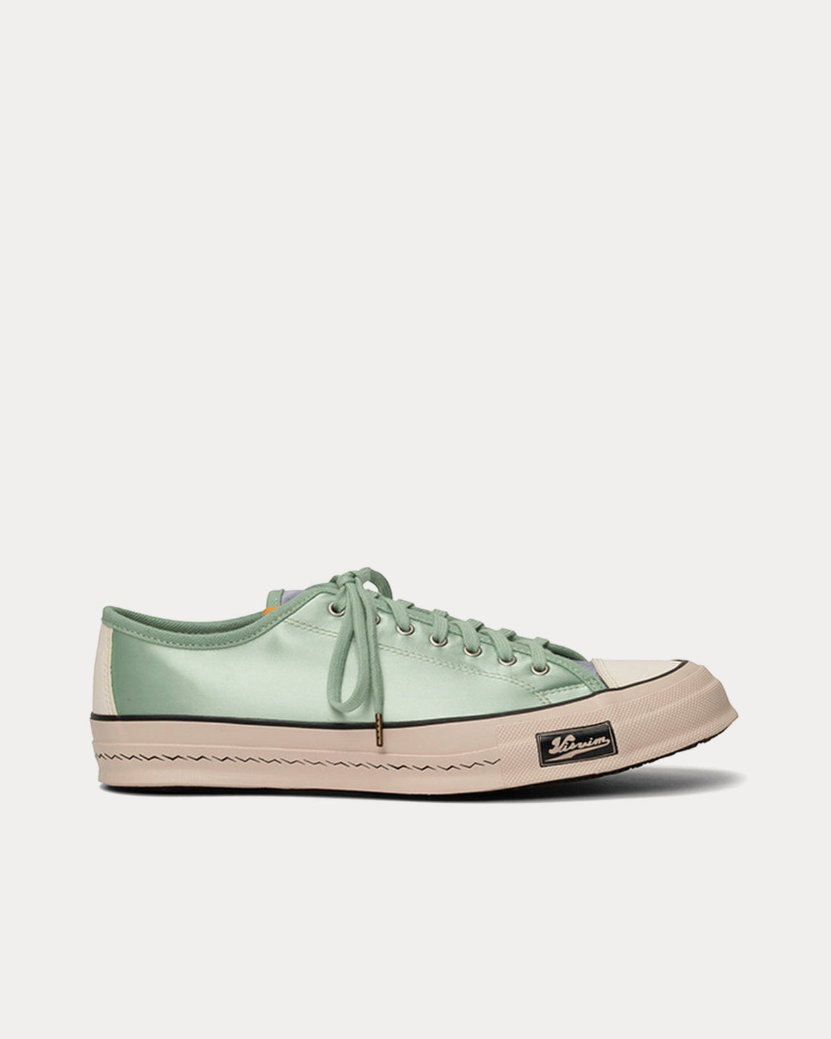 Visvim - Men's Skagway Lo Rayon Satin Green Low Top Trainers