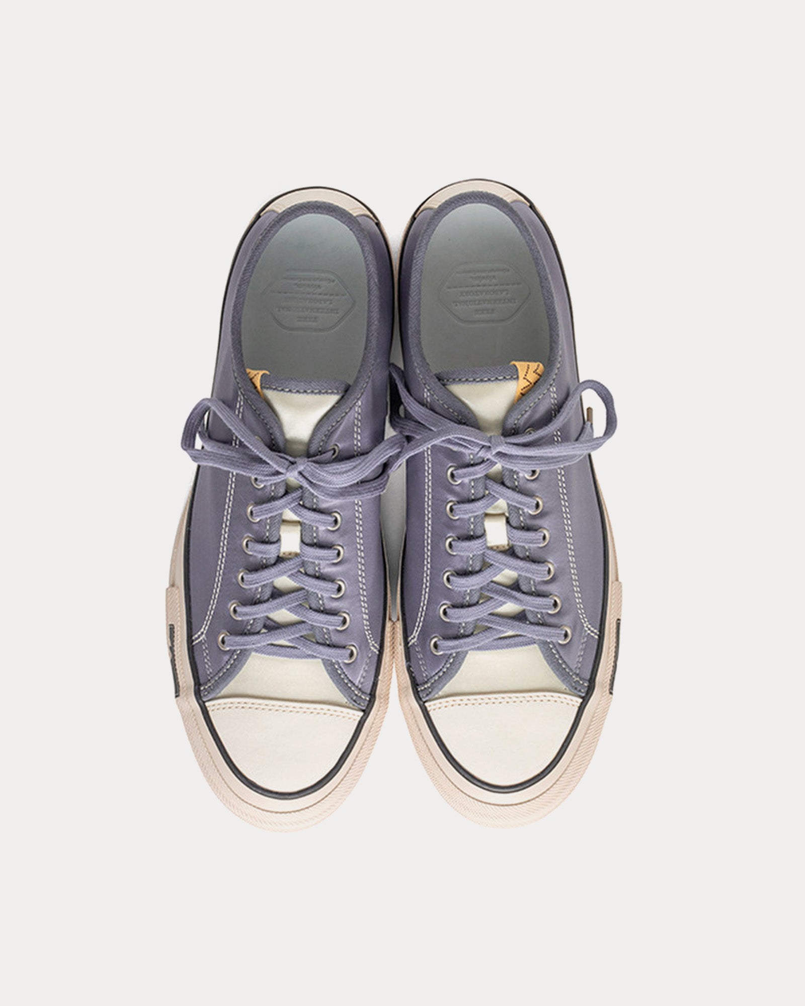 Visvim Skagway Lo Rayon Satin Purple Low Top Sneakers - 2