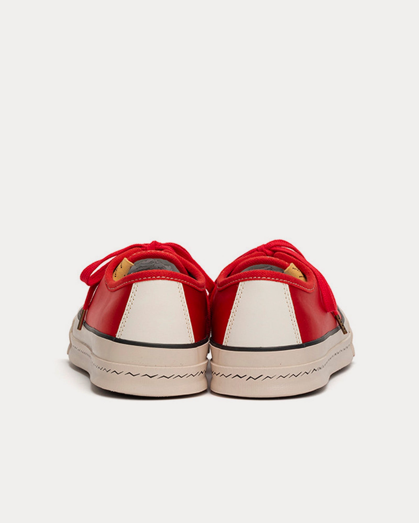 Visvim Skagway Lo Rayon Satin Red Low Top Sneakers - 3