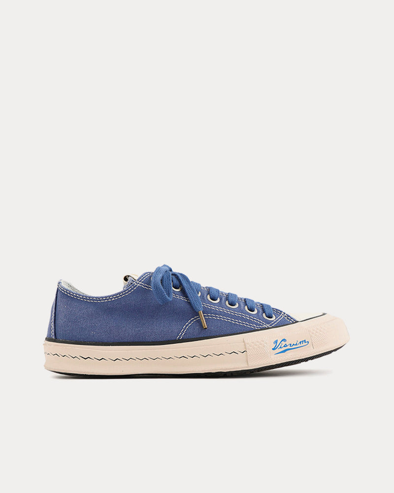 Visvim Skagway Lo Canvas Blue Low Top Sneakers - 1