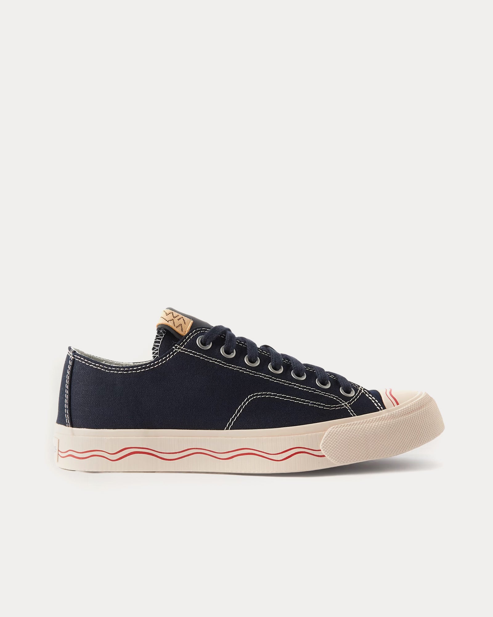 Visvim Seeger Lo Canvas Navy Low Top Sneakers - 1