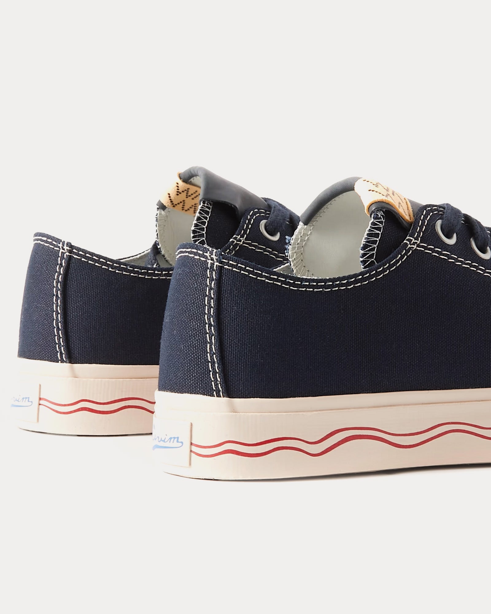 Visvim Seeger Lo Canvas Navy Low Top Sneakers - 2