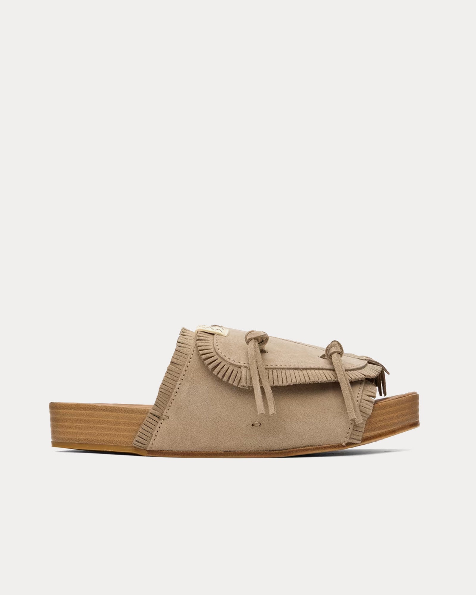 Visvim Christo Shaman-Folk Taupe Sandals - 1