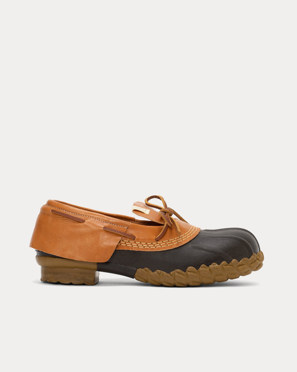 Visvim Decoy Duck Lo Folk Dark Brown Slip On Shoes