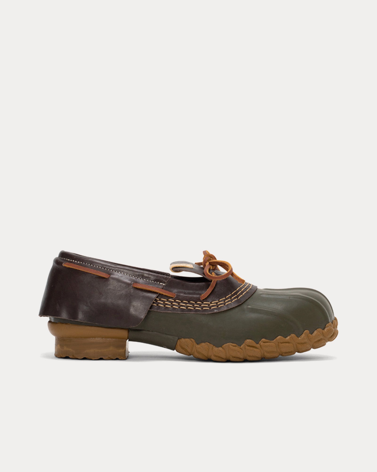 Visvim Decoy Duck Lo Folk Olive Slip On Shoes Sneak in Peace