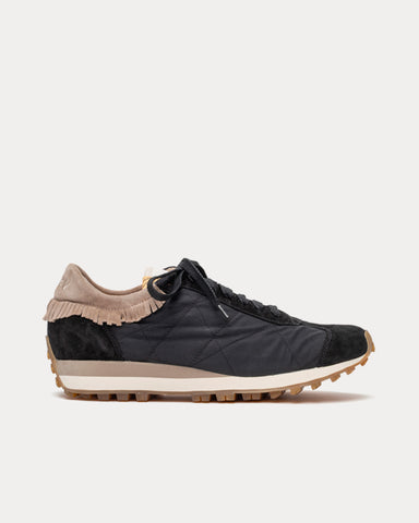 Visvim Walpi Runner Cotton & Nylon Black Low Top Sneakers