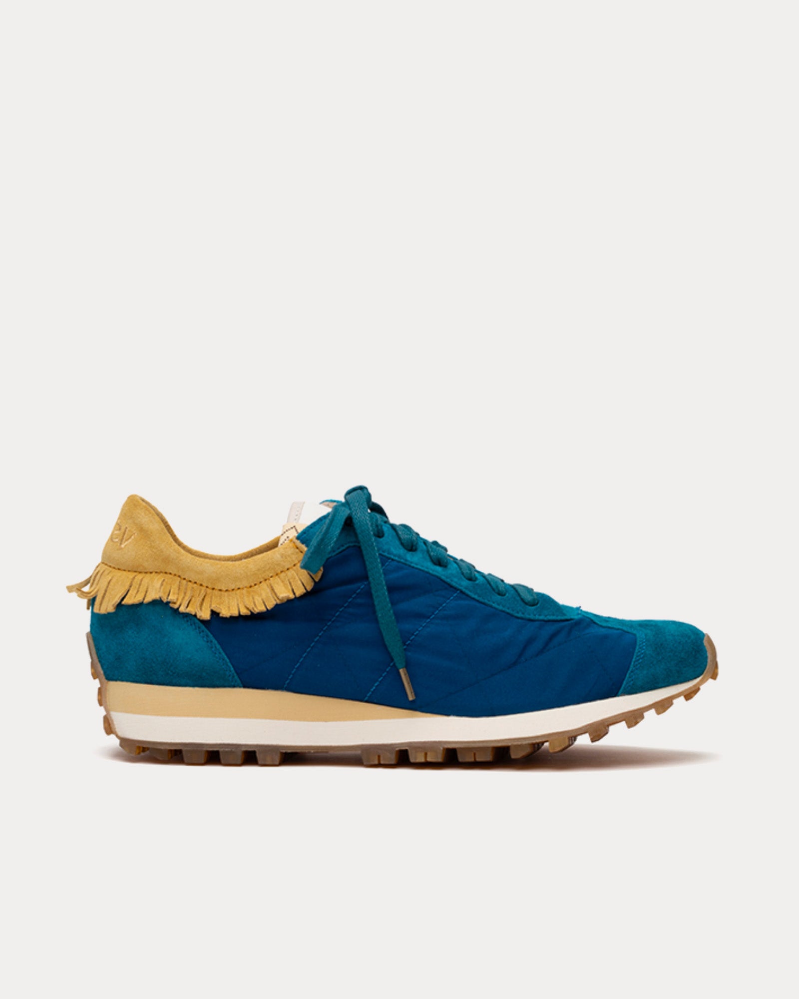 Visvim Walpi Runner Cotton & Nylon Blue Low Top Sneakers - Sneak