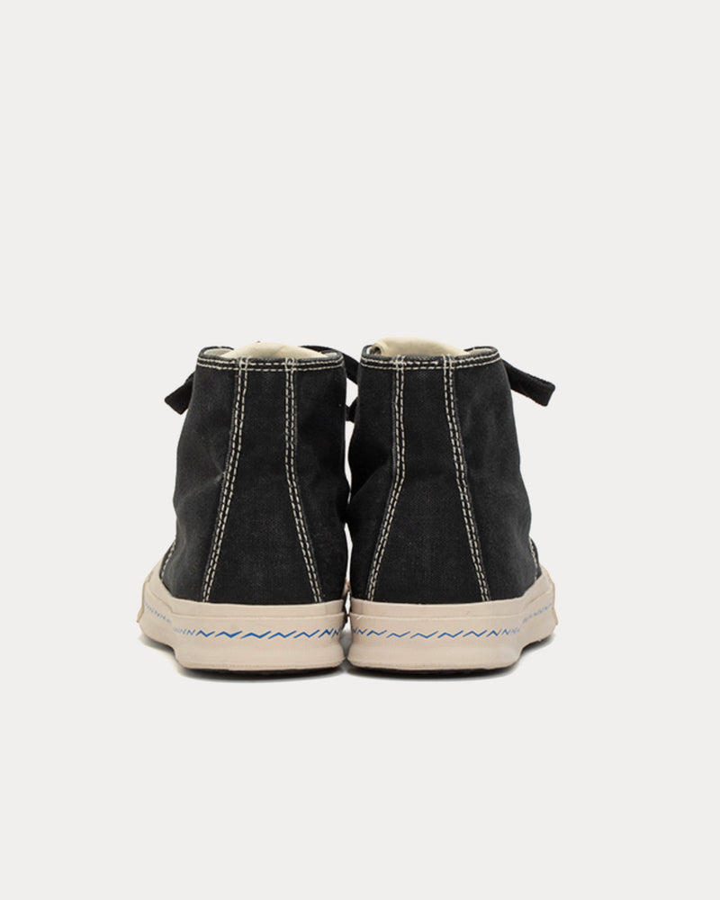 Visvim Skagway Hi W Canvas Black High Top Sneakers - 3