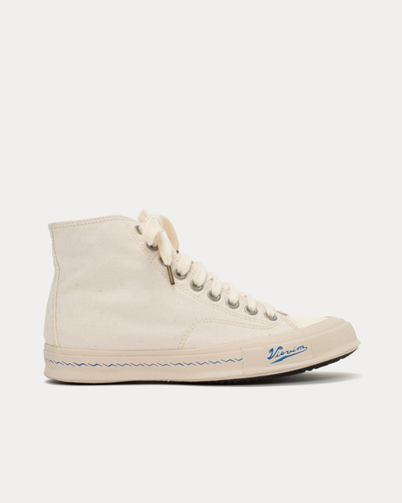 Visvim Skagway Hi W Canvas Ivory High Top Sneakers - 1