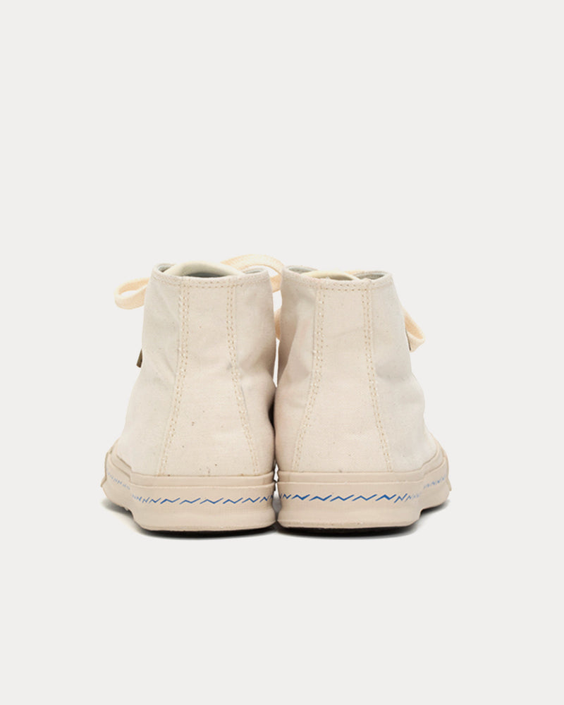 Visvim Skagway Hi W Canvas Ivory High Top Sneakers - 3