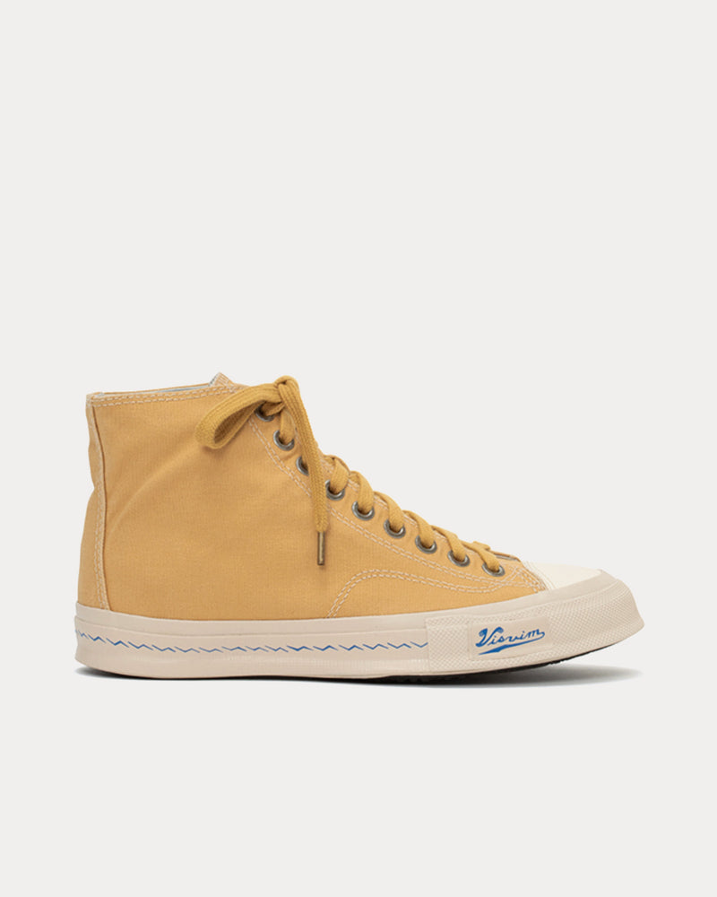 Visvim Skagway Hi W Canvas Mustard High Top Sneakers - 1