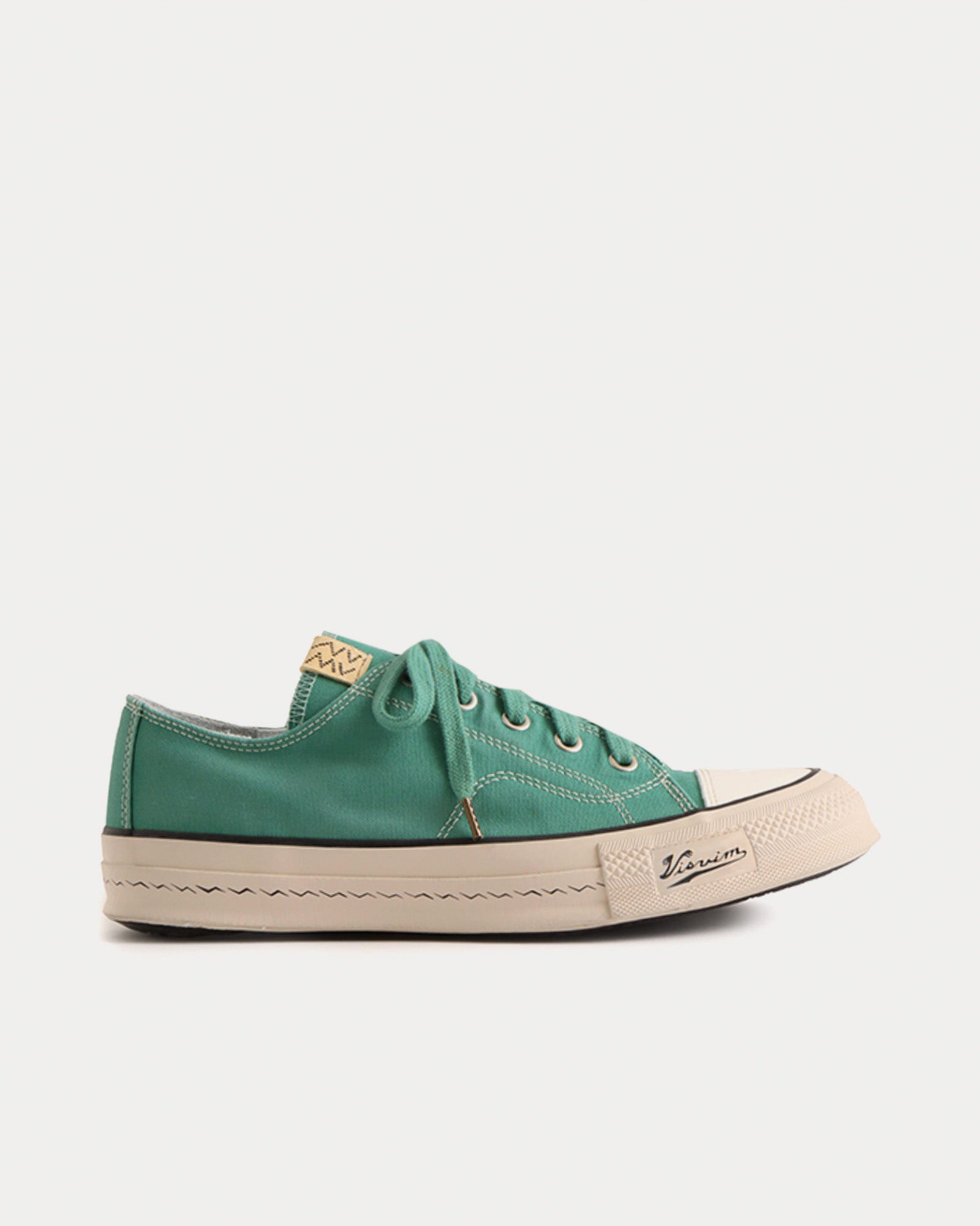 Visvim Skagway L.T Lo Canvas Green Low Top Sneakers - 1