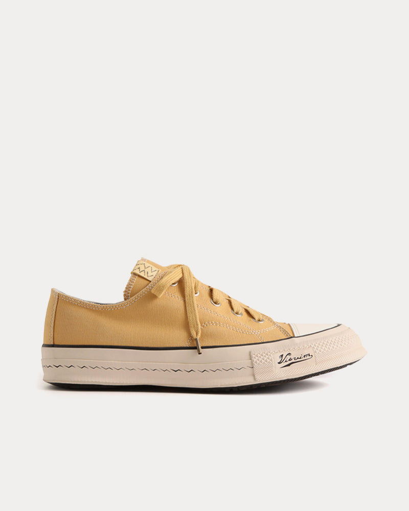 Visvim Skagway L.T Lo Canvas Mustard Low Top Sneakers - 1